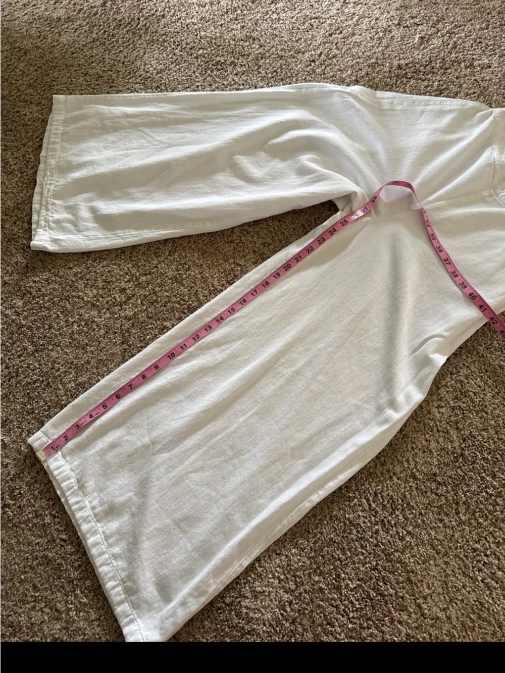Simply Cotton by Cecelia Nathal Culotte Wide Leg Pants in White size Medium - Picture 11 of 12
